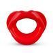 Силиконовая капа-расширитель для рта в форме губ / капа-губы XOXO Blow Me A Kiss Mouth Gag - Red