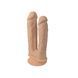 Подвійний фалоімітатор з вібрацією SilexD Double Gusto Vibro Flesh (Model 1 size 8" & 7") + LRS, діа