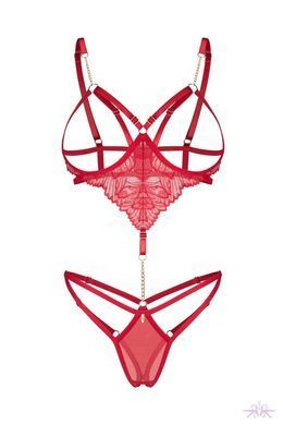 Боді Obsessive Matildea crotchless teddy L/XL