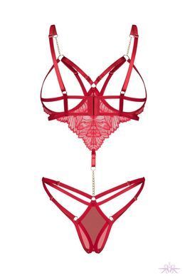 Боді Obsessive Matildea crotchless teddy L/XL