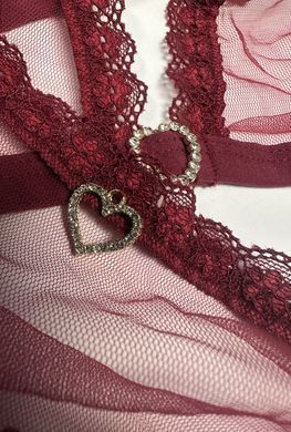 Комплект Passion BELISSANA SET burgundy XL