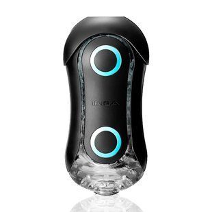 Мастурбатор Tenga Flip Orb Strong &mdash; Blue Rush, з можливістю зміни тиску та стимулювальними кульками