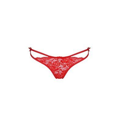 Трусики с завязочками по бокам Passion Exclusive WARDA THONG S/M, red