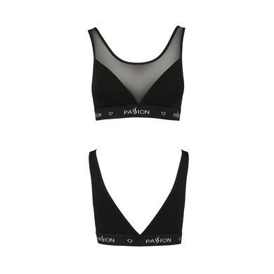 Топ с прозрачной вставкой Passion PS002 TOP S, black