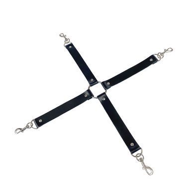 Крестовина из натуральной кожи Art of Sex &ndash; 4 Way Connector, черный