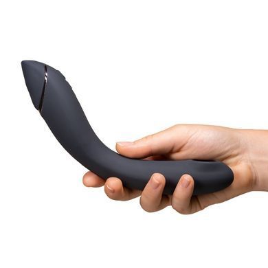 Вакуумный стимулятор для точки G и клитора с вибрацией Womanizer OG Dark Grey, 12 уровней, 3 режима