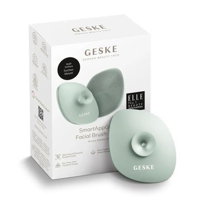 Щітка для обличчя GESKE Facial Brush 4в1 з тримачем green
