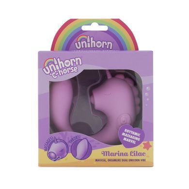 Вибратор-единорожка Unihorn &ndash; C Horse &ndash; Marina Lilac, вагинально-клиторальная стимуляция, 2 мотора по 10 режимов