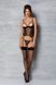 Корсет Passion MARINA CORSET, L/XL, black, з відкритими чашками