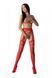 Эротические колготки-бодистокинг со шнуровкой на бедрах Passion S026 One Size, red, с доступом