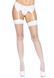 Панчохи-сітка для кріплення на пояс Leg Avenue Nylon Fishnet Thigh Highs One size, White