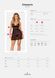 Эротический комплект Obsessive Chemeris babydoll & thong XS/S, пеньюар и стринги