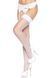 Панчохи-сітка для кріплення на пояс Leg Avenue Nylon Fishnet Thigh Highs One size, White