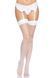 Панчохи-сітка для кріплення на пояс Leg Avenue Nylon Fishnet Thigh Highs One size, White