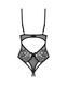 Тедди с доступом Obsessive Blomentis crotchless teddy, XL/2XL, прозрачное, открытая спина, низ-стринги
