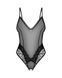 Тедди с доступом Obsessive Blomentis crotchless teddy, XL/2XL, прозрачное, открытая спина, низ-стринги