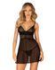 Эротический комплект Obsessive Chemeris babydoll & thong XS/S, пеньюар и стринги