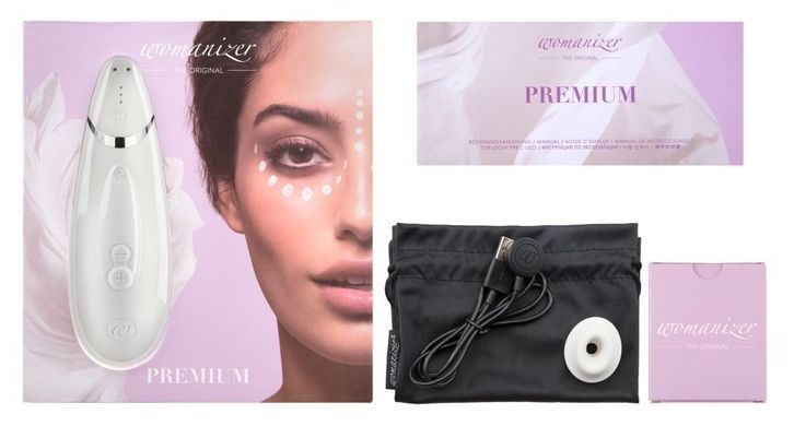 Вакуумный клиторальный стимулятор Womanizer Premium White