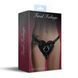 Трусики Сердце для страпона из натуральной кожи Feral Feelings - Hearts Strap-on Belt Black