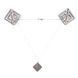 Затискачі для сосків з легкої підвіскою LOCKINK Adjustable Nipple Clamps with Light Pendant - Grey