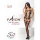 Бодистокинг Passion BS054 black, комбинезон, имитация чулок, открытый животик