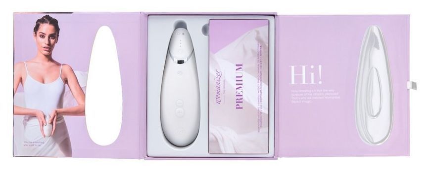 Вакуумный клиторальный стимулятор Womanizer Premium White