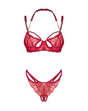 Комплект Obsessive Matildea 2-pcs crotchless set S/M