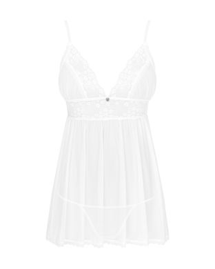 Пеньюар и трусики Obsessive Heavenlly babydoll & thong XS/S