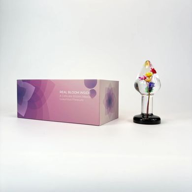 Роскошная анальная пробка Loviss Helichrysum Anal Plug с настоящим бессмертником внутри
