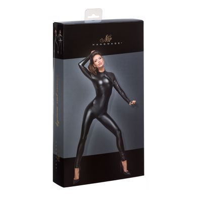 Комбинезон Noir Handmade F162 Powerwetlook overall with leash and two-way zipper, 3XL, мокрый эффект