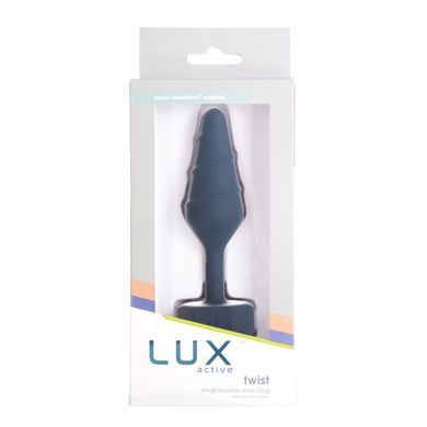 Анальная пробка Lux Active Twist Plug Small Blue