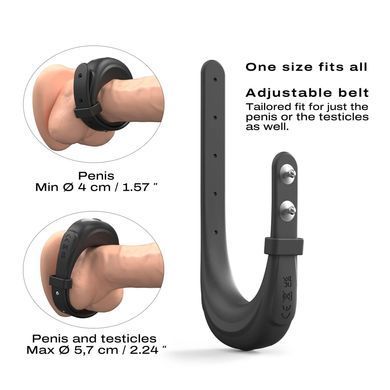 Эрекционное виброкольцо Dorcel Fit Vibe Ring, регулируемый диаметр 4&ndash;5,7 см, 10 режимов
