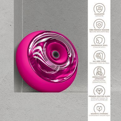Масажер для обличчя та тіла GESKE Sonic Cool&Warm Face and Body Massager 9в1 magenta
