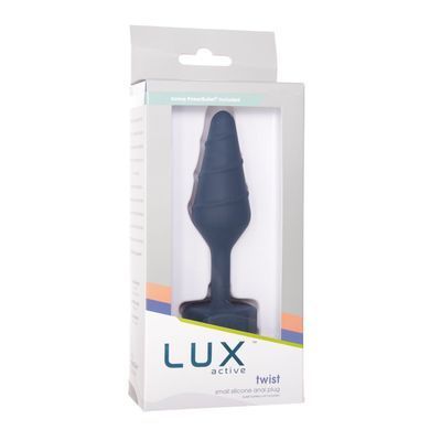 Анальная пробка Lux Active Twist Plug Small Blue