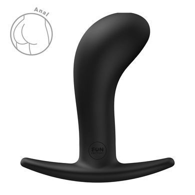 Анальная пробка Fun Factory BOOTIE L Black, диаметр 3,8 см, тонкий ограничитель