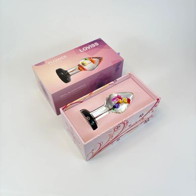 Роскошная анальная пробка Loviss Helichrysum Anal Plug с настоящим бессмертником внутри