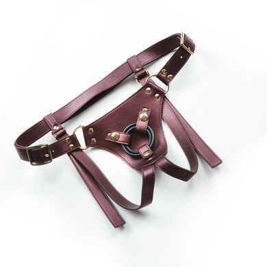 Трусики для страпона Strap-On-Me Leatherette Harness Generous - One Size - Blue