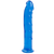 Фалоімітатор Doc Johnson Jelly Jewels Dong & Suction Cup Blue, діаметр 3,6 см, антибактеріальний ПВХ