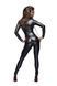 Комбинезон Noir Handmade F162 Powerwetlook overall with leash and two-way zipper, 3XL, мокрый эффект