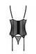 Корсет Passion MARINA CORSET, S/M, black, с открытыми чашками