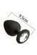 Анальная пробка с кристаллом MAI Attraction Toys №49 Black (мятая упаковка)