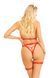 Портупея с чокером и гартеры Leg Avenue 2PC Vegan Leather Nurse Harness Teddy and Headband Red L