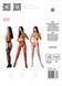 Эротические колготки-бодистокинг со шнуровкой на бедрах Passion S026 One Size, white, с доступом