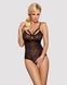 Кружевное боди с доступом 818-TED-1 teddy L/XL, черное