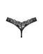 Кружевные стринги Obsessive Donna Dream thong XS/S Black, низкая посадка