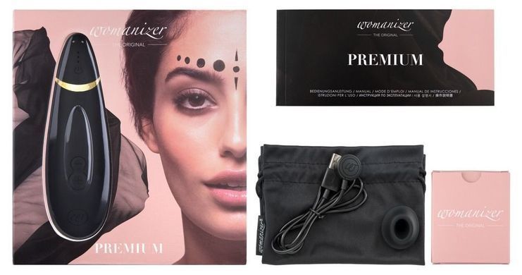 Вакуумный клиторальный стимулятор Womanizer Premium Black