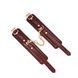 Кожаные наручники Liebe Seele Wine Red Wrist Cuffs, съемная цепочка-крепление