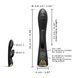 Вибратор-кролик с подогревом Dorcel FLEXI RABBIT BLACK, гибкий ствол