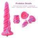 Фантазийный фаллоимитатор 10.12&Prime; для секс-машин Hismith Silicone Dildo rose Monster Series, KlicLok