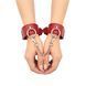 Наручники Art of Sex - Giaconda, экокожа, цвет красный